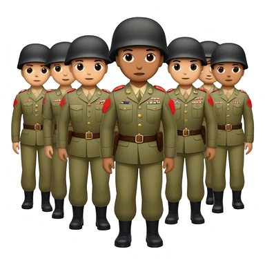 big modern army photorealistic sticker