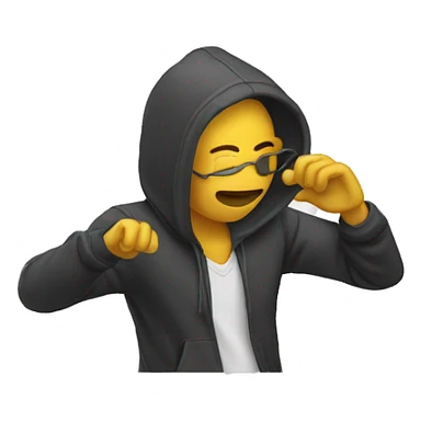 Personne qui fais un dab sticker