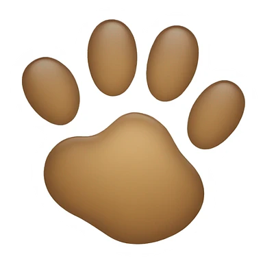 animal paw print sticker