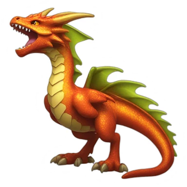 Dracaufeu shiny  sticker