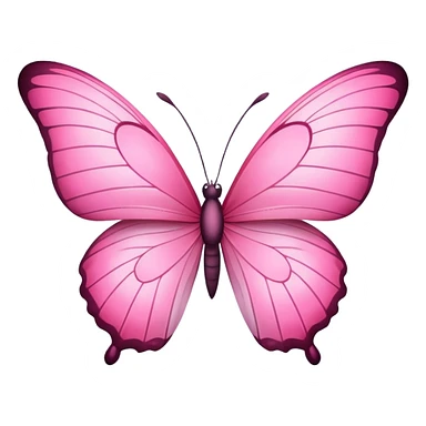 Pink butterfly  flying sticker