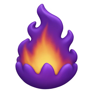 purple fire sticker