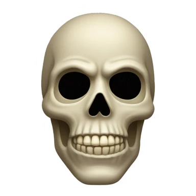 A skull mask sticker
