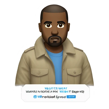 kanye west united nations  sticker