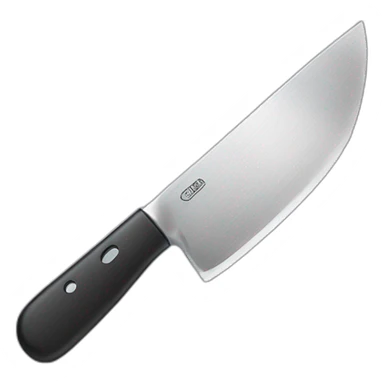 kitchen knife with face sticker