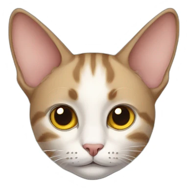 cat with a big ear sticker