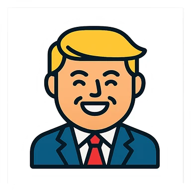 President Trump happy sticker