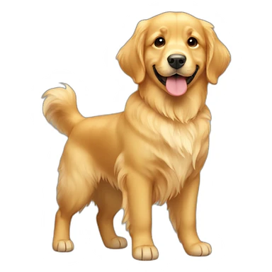 cute golden retriever sticker
