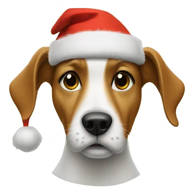 Dog with grinch hat sticker