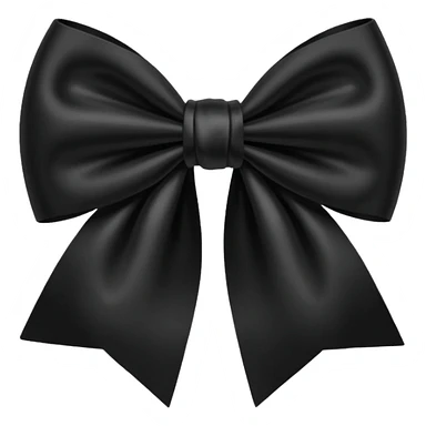 black bow sticker