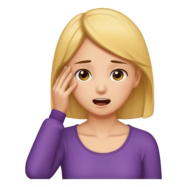 A girl grabbing her neck pretending she wants to chocke herself sticker