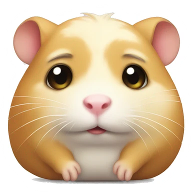 sad hamster sticker
