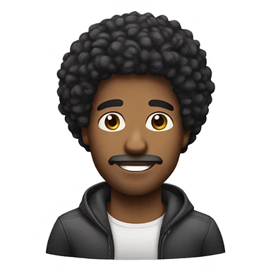 hispanic afro man sticker