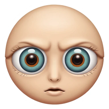 different coloured eye balls sticker