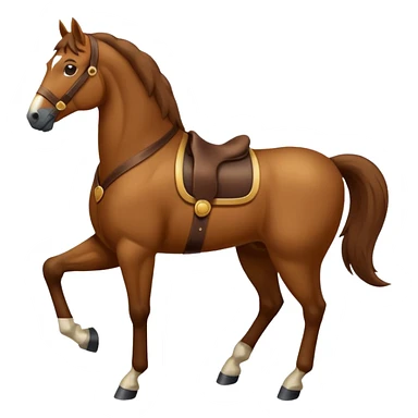 retro horse sticker