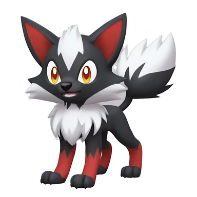 Litten-Zoroark-Lycanroc full body sticker