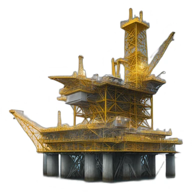 Offshore drilling support structure sticker
