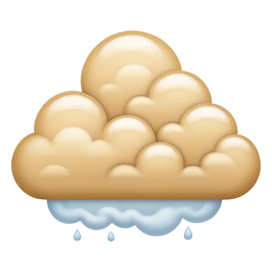 Fog beige being  sticker