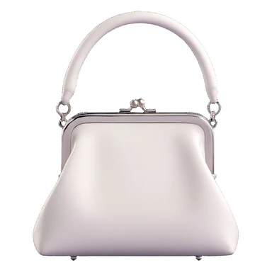 Back white gothic purse without background sticker
