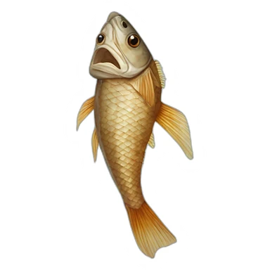 Dried dead fish  sticker