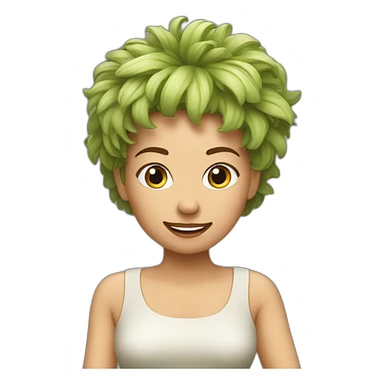 Whisky femme frisée sticker