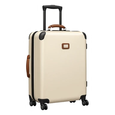 aesthetic ivory minimal luggage sticker
