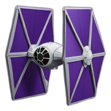 purple tie fighter sticker