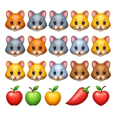 tom and jerry  game 3d icons sticker