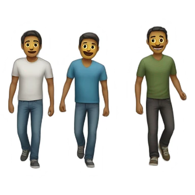 vecinos en una calle sticker