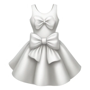 A white bow and dress  sticker