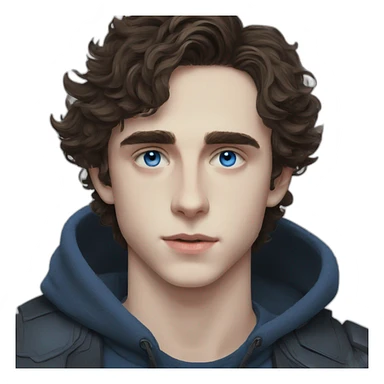 Chalamet Dune blue eyes sticker