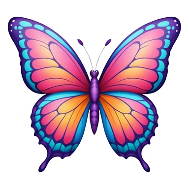 butterfly heart sticker