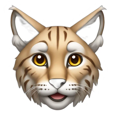 Lynx with big ears sticker