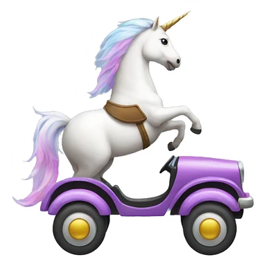Unicorn driving sticker