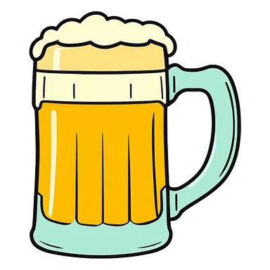 beer mug sticker