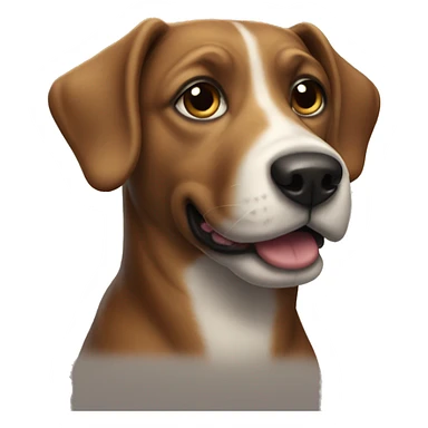 The apple dog sticker