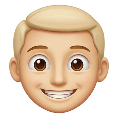 happy face with white sweat sticker