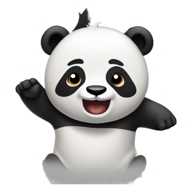 panda che saluta sticker