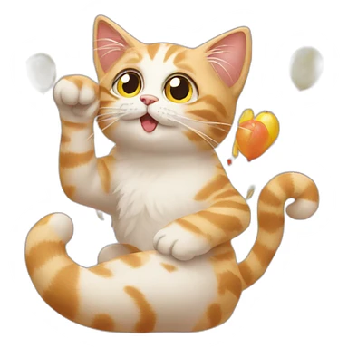 cat party sticker