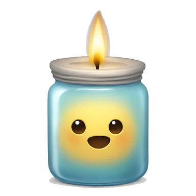 Candle in jar sticker