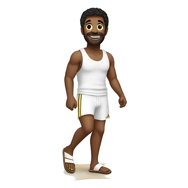 the emote shoud be a gif with dancing Adidas beach slippers sticker