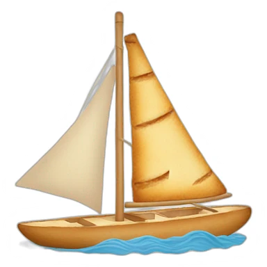 baguette-sailboat sticker
