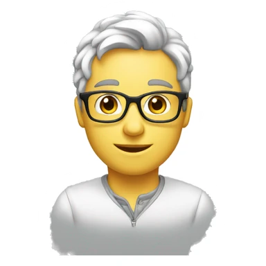 Réfléchir intellectuel jeune blanc  sticker