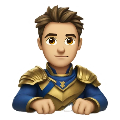 Garen at desk sticker