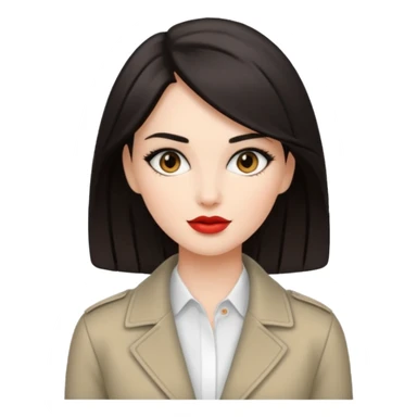 Stylish fashion female sticker