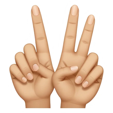 Mindle finger facing the while the others are half closed sticker