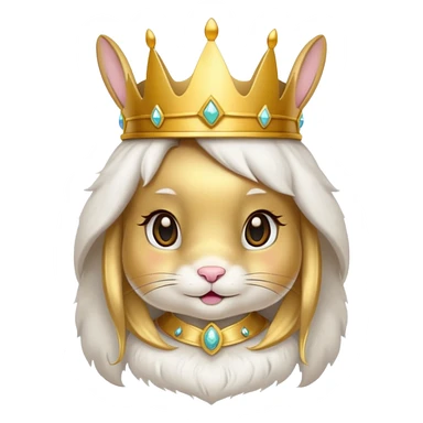 Rabbit princess sticker