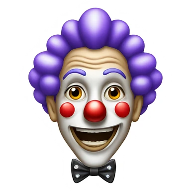 a diamond clown sticker