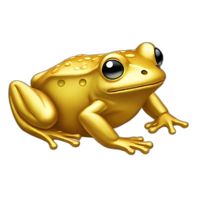 Gold Frog sticker