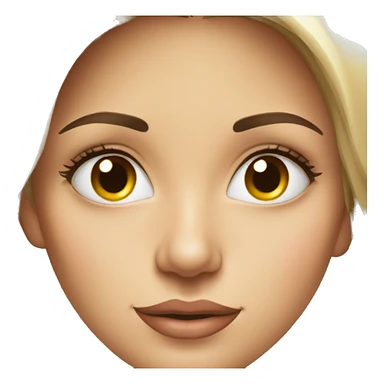 beautifu woman face, european face sticker